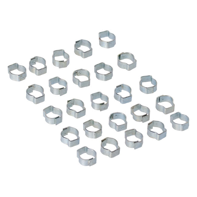 MCS Crimp Hose Clamp, 7/16 (11.18mm) ID. Zinc – VARIOUS H-D MODELS
