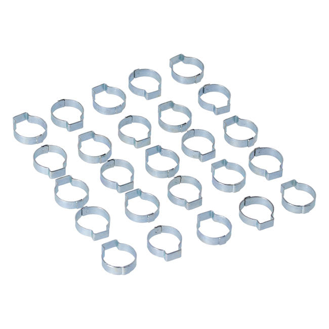 MCS Crimp Hose Clamp, 13/16 (20.57 mm) Id. Zinc – Various H-D Models