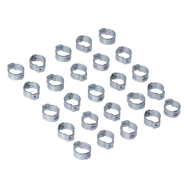 MCS Crimp Hose Clamp, 1/2 (12.70mm) ID. Zinc – VARIOUS H-D MODELS