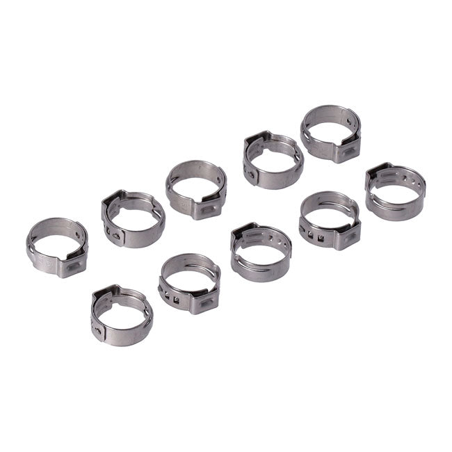 MCS Crimp Hose Clamp, 5/8 (16.00mm) ID. Stainless – VARIOUS H-D MODELS