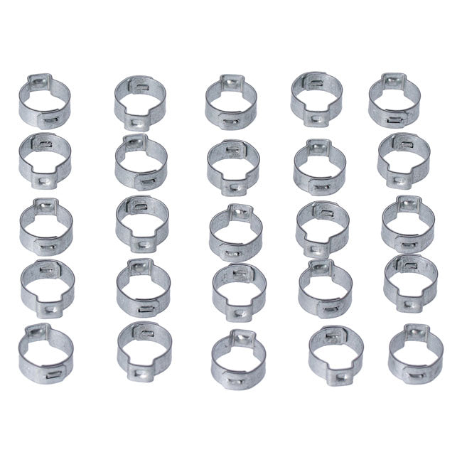 MCS Crimp Hose Clamp, 5/8 (16.00mm) ID. Zinc – VARIOUS H-D MODELS