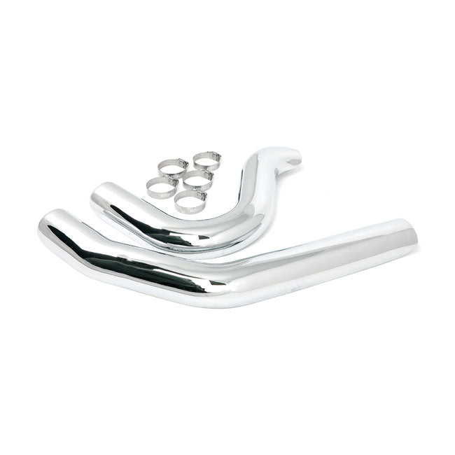 Paughco, Heat Shield Set. Chrome for 86-11 Softail