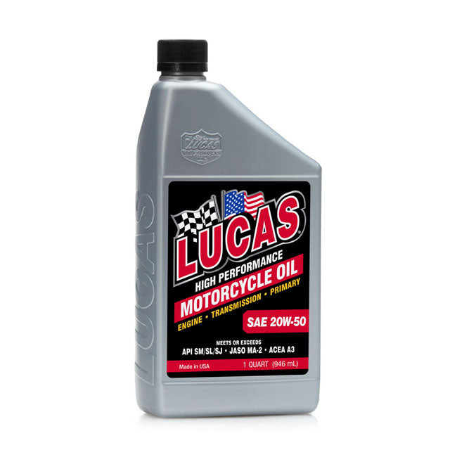 Lucas Oil 20W50 Mineral Motor Oil – 1984–2017 Big Twin; 1986–2022 XL…
