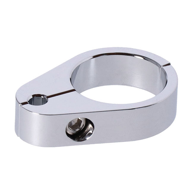 MCS 2-Piece Frame Cable Clamp. Throttle. Chrome – Universal