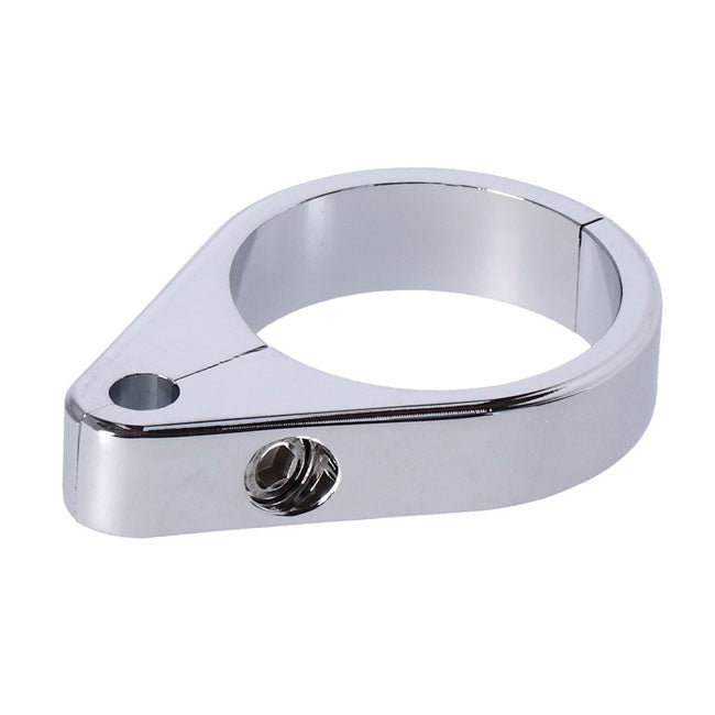 MCS 2-Piece Frame Cable Clamp. Throttle. Chrome – Universal