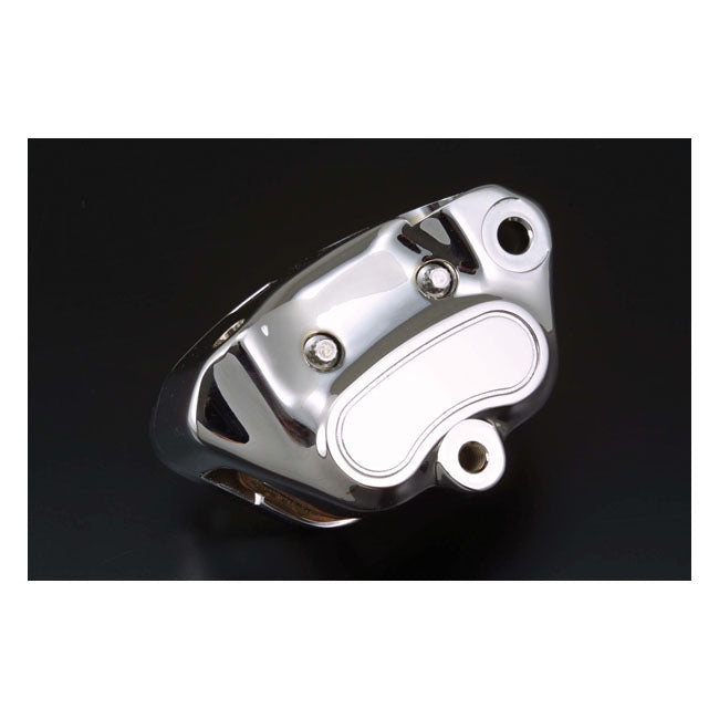 MCS Brake Caliper Assembly, Rear. Chrome – 2006–2007 FXST; 2007 FLSTF