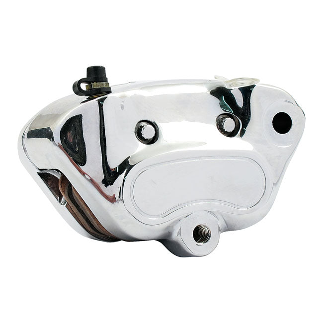 MCS Brake Caliper Assembly, Rear. Chrome – 2006–2007 FXST; 2007 FLSTF