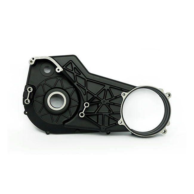 MCS Inner Primary Cover. Black Wrinkle Finish – 1989–1993 Softail