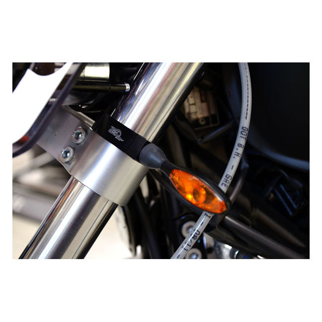 Free Spirits Turn Signal Fork Mount Kit. 41mm – All Models with 41mm Fork Tubes