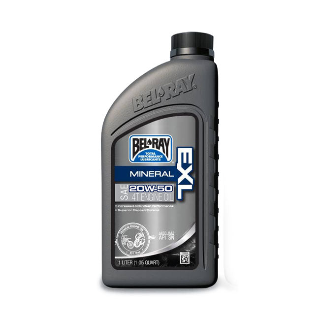 Bel-Ray Exl Mineral 4t Engine Oil 20w-50. 1l