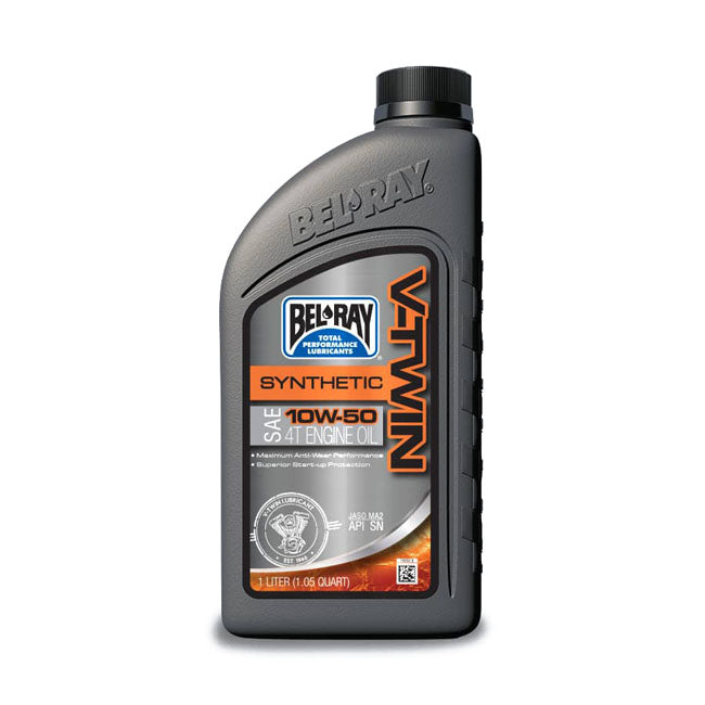 Bel-Ray V-TWIN Synthetic Motor Oil, 10w50. 1l – Designed for Air and Oil Cooled Large…