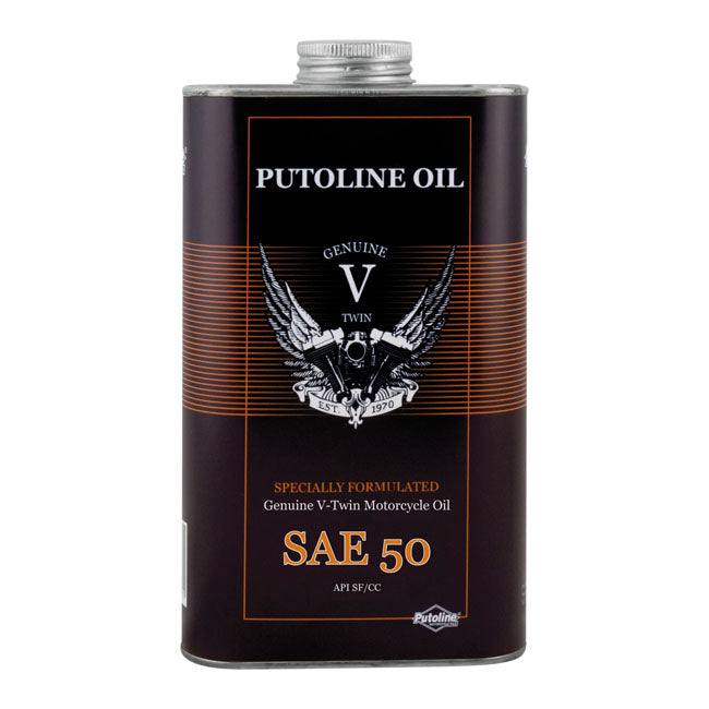 Putoline SAE 50 Mono Grade Mineral Motor Oil. 1 Liter – 1936–1984 Big Twin; 1957–1985 XL…