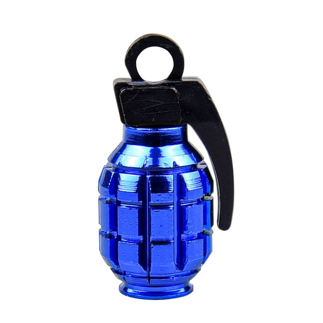 Triktopz Hand Grenade Valve Caps. Blue – Universal