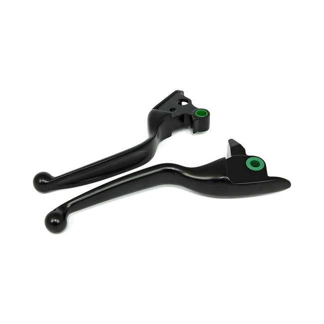MCS Handlebar Lever Kit Wide Blade, Grooved. Black – Cable Operated Clutch - 2008–2013 All…