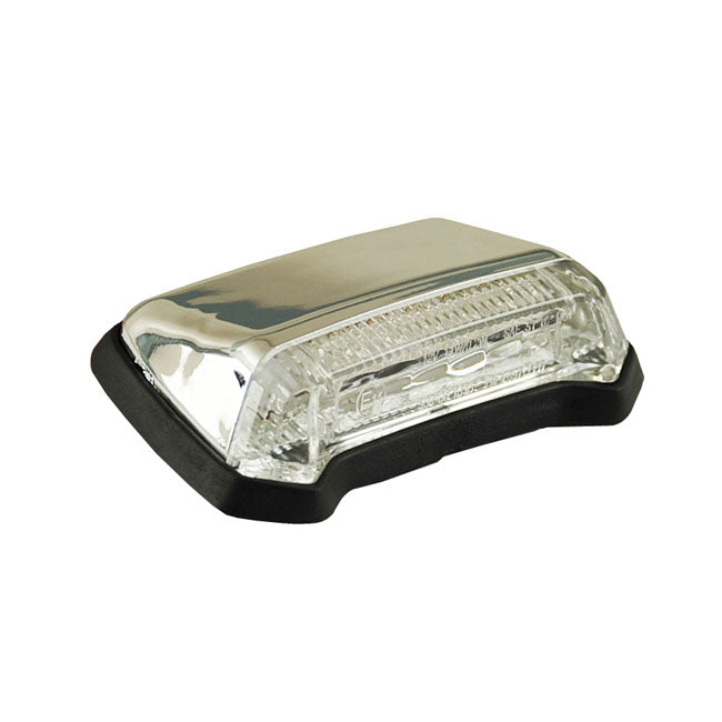 MCS Nitro, Mini Fender LED Taillight. Chrome. Clear Lens