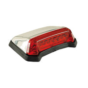 MCS Nitro, Mini Fender LED Taillight. Chrome. Red Lens