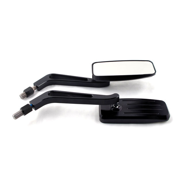 MCS Black Action Mirror Set. Blue Tinted Glass