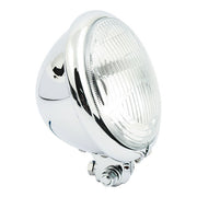 MCS Bates Style 5-3/4" Headlamp. Bottom Mount. Chrome