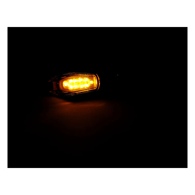 MCS Couver. LED Turn Signal. Black – Universal