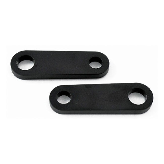 MCS XL Sportster Turn Signal Mount Brackets. Rear. Black