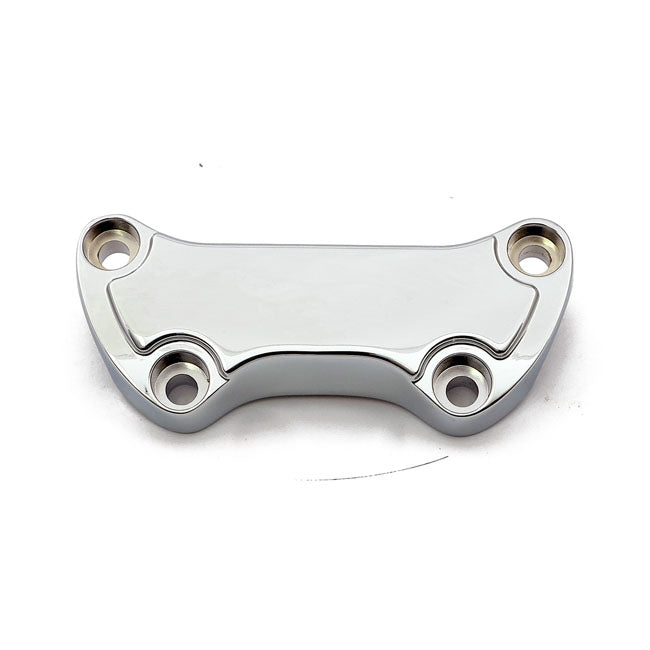 MCS Handlebar Clamp Low Scalloped, with Skirt. Chrome – Various 1973–2023 Big Twin; XL…