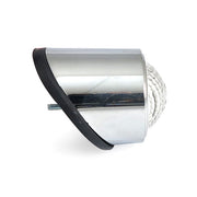 MCS Old School LED Taillight, Type 1. Chrome. Clear Lens
