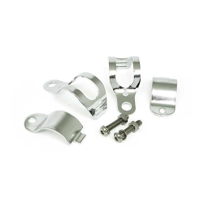 MCS Roper, Turn Signal Fork Mount Kit. 30-45mm. Chrome – Universal. 1930–1945mm Exposed Fork…
