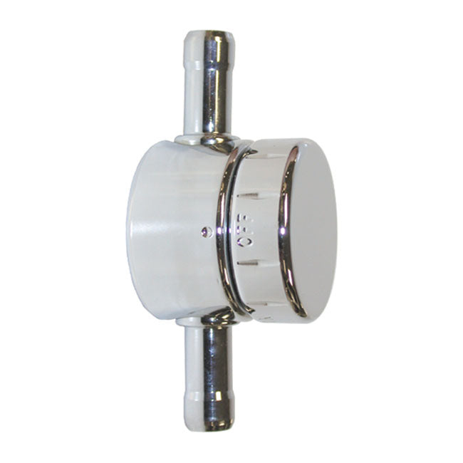 Pingel Inline Petcock. Chrome – Universal
