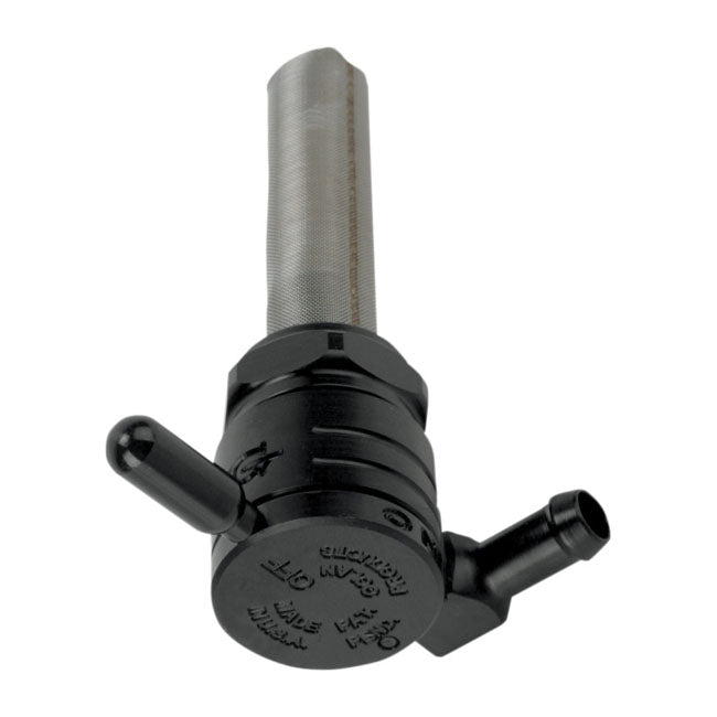 Golan Products Black Click-Slick Backward Facing Petcock - 22mm