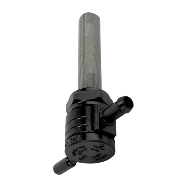 Golan Products Black Click-Slick Straight Facing Petcock - 22mm