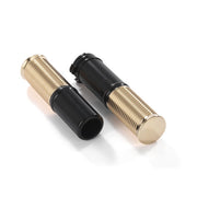 Kustom Tech FL Handlebar Grip Set. Black Alu/Polished Brass – 1974–2022 H-D with Single or Dual…