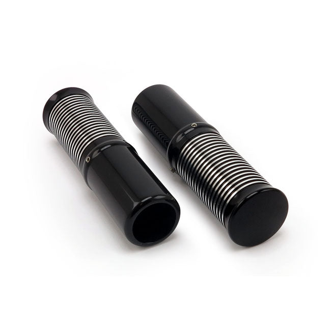Kustom Tech FL Handlebar Grip Set. Int.L Throttle, Black CC – 1" Handlebars with Custom Internal…