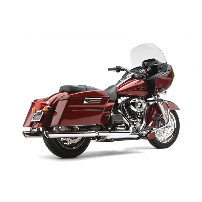 Cobra 3" Slip-on Mufflers. Chrome – 1995–2016 FLT/Touring