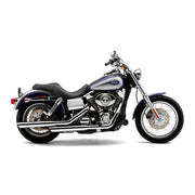Cobra 3" Slip-on Mufflers. Chrome – 1991–2016 Dyna