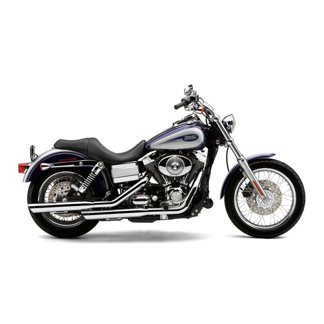 Cobra 3" Slip-on Mufflers. Chrome – 1991–2016 Dyna