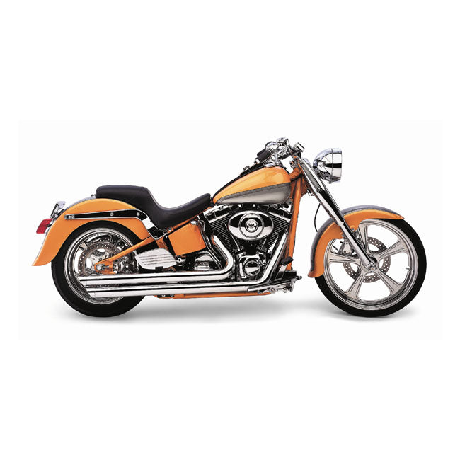 Cobra Speedster SlashDown Exhaust. Chrome – 1986–2006 Softail