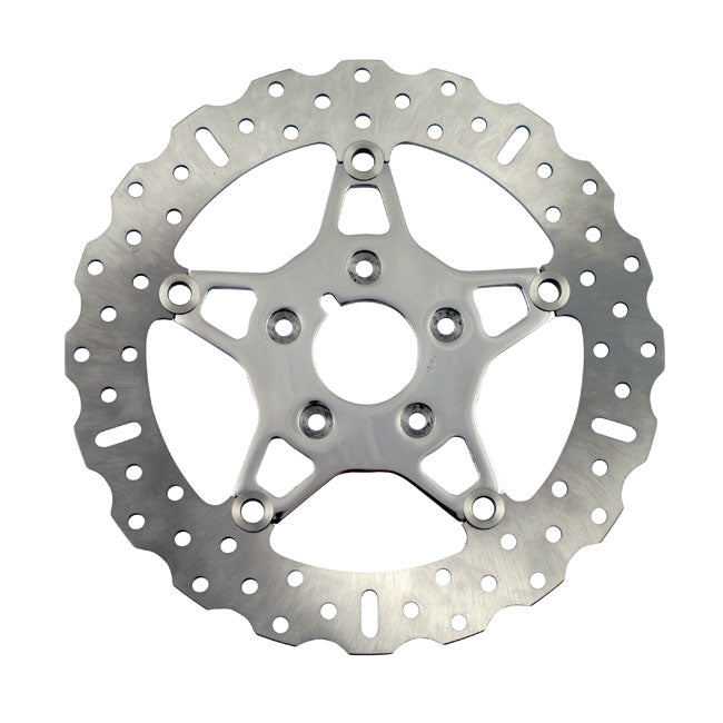 EBC 5-Button Contour Stainless Floating Brake Rotor. Front – Most Up to 1999 H-D Models. Front; for…