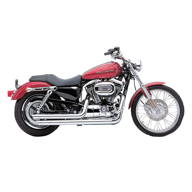 Cobra Speedster SlashDown Exhaust. Chrome – 2004–2006 XL Sportster