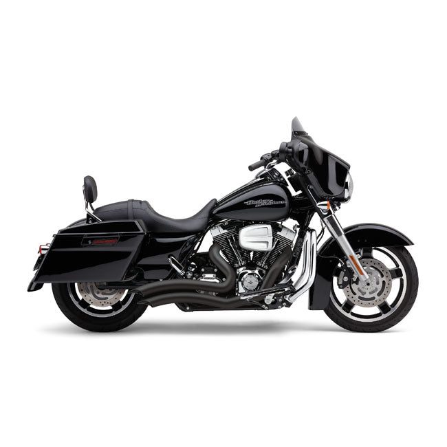 Cobra Speedster Short Swept Exhaust. Black – 2010–2016 FLT/Touring