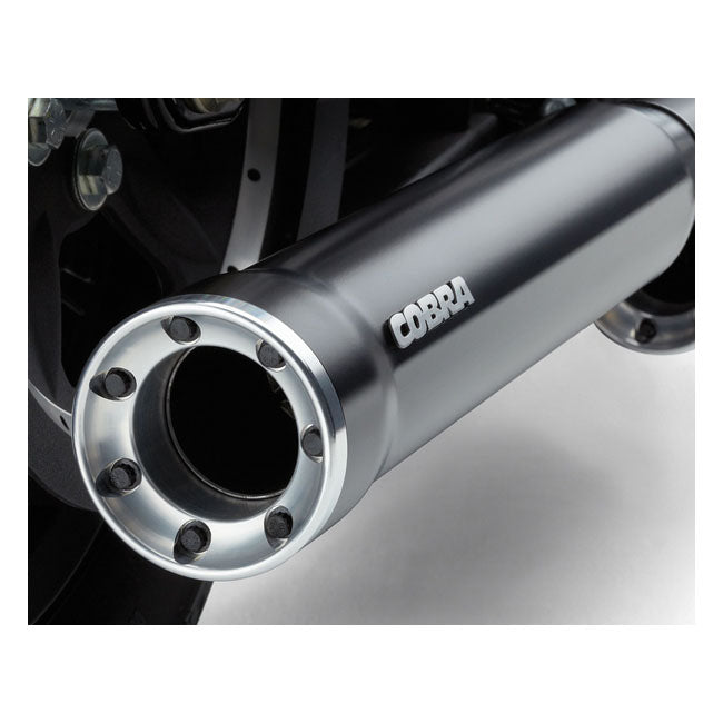 Cobra 3" RPT Race Pro Slip-on Mufflers. Black – 1995–2016 FLT/Touring