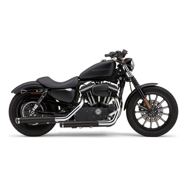 Cobra 3" Slip-on Mufflers. Black – 2014–2022 XL Sportster