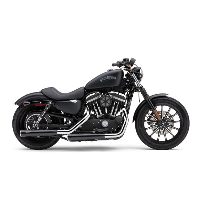 Cobra 3" RPT Race Pro Slip-on Mufflers. Black – 2014–2022 XL Sportster