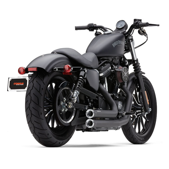 Cobra Speedster Shorts RPT Exhaust. Black – 2014–2020 XL Sportster