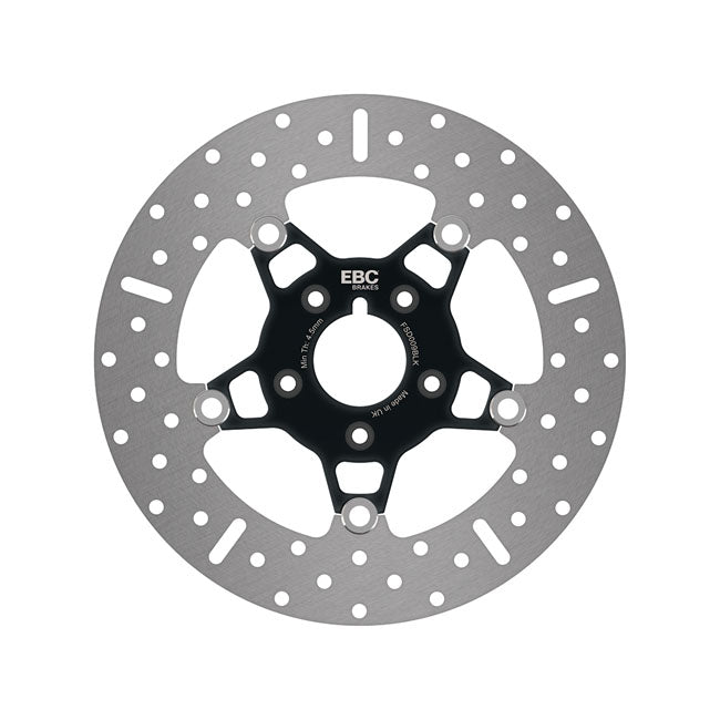 EBC 5-Button Stainless Floating Brake Rotor. Front. Black – Most Up to 1999 H-D Models. Front; for…