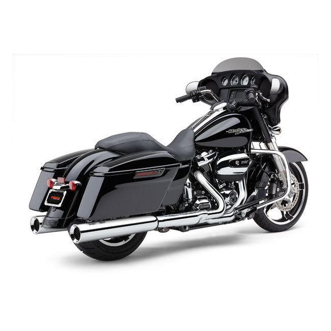 Cobra Powrflo 4-1/2" Slip on Mufflers. Chrome – 2017–2026 Touring. Requires Disabling…