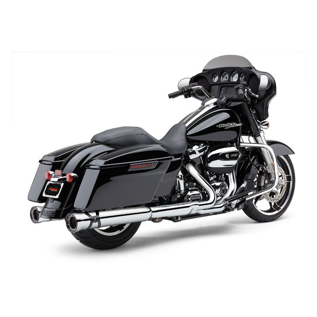 Cobra 4" Race Pro Slip-on Mufflers. Chrome – 2017–2026 Touring. Requires Disabling…