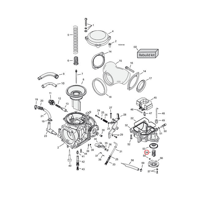MCS Spring, Acc. Pump Diaphram – 1976–2006 Big Twin; 1988–2006 XL…