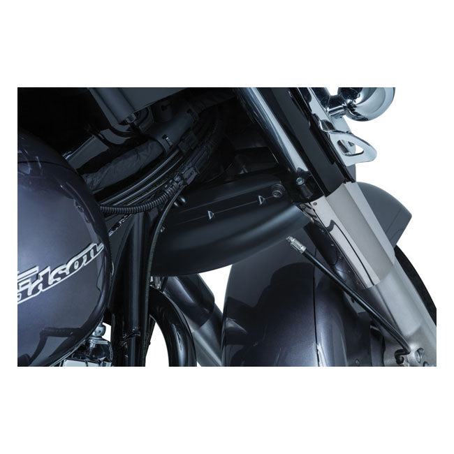 Kuryakyn Lower Triple Tree Wind Deflector. Satin Black – 2014–2024 Electra; FLTR Road Glides…