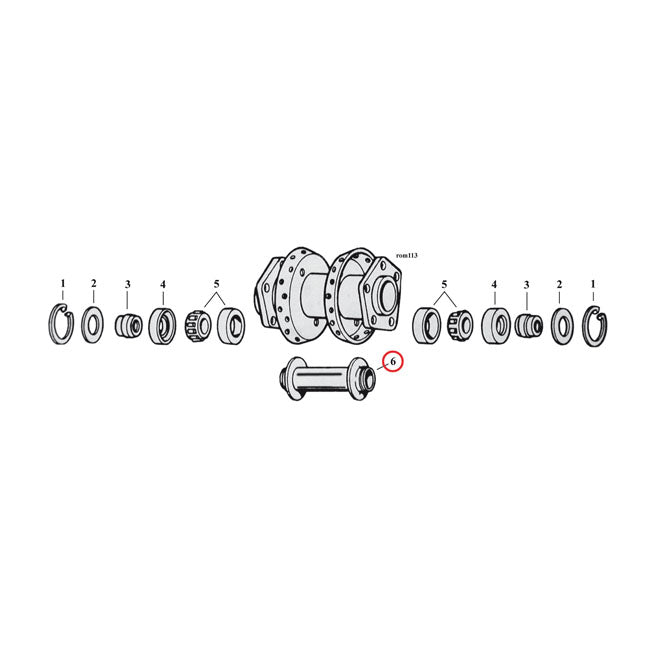 MCS Hub Spacer 4.448" White. Rear – CAST WHEELS 1973–1984 FX; 1980–1985 FXB…