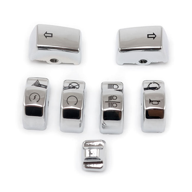 MCS Handlebar Switch Cap Kit. Chrome – 2011–2025 Softail; 2012–2017 Dyna…